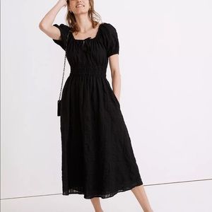 Madewell Sophia Midi Dress in Seersucker Check